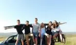 Students on safari in South Africa