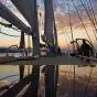 Deck of Argo at sunset
