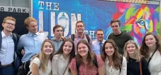AES students in London